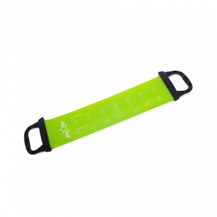 Эспандер ленточный ES-202 жесткая ручка, зеленый, фото 3