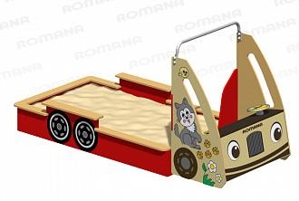 Песочница Romana Грузовик 111.24.00 для детской площадки, фото 2