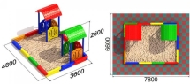 Песочный дворик 3 для детской площадки Песочный дворик 3 для детской площадки