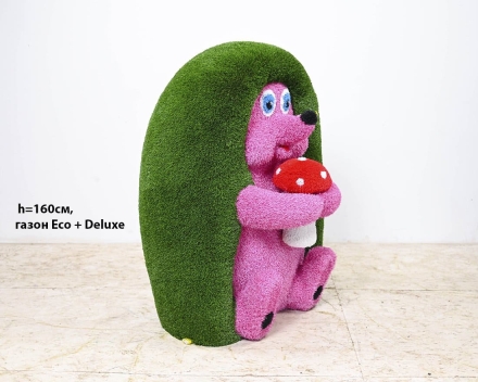 Топиари ежик Лори, H=160 см, газон Eco + Deluxe, фото 2