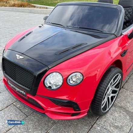 Электромобиль Bentley Continental Supersports JE1155 красно-черный, фото 8