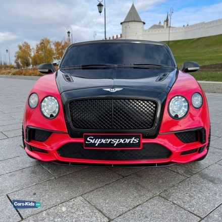 Электромобиль Bentley Continental Supersports JE1155 красно-черный, фото 6