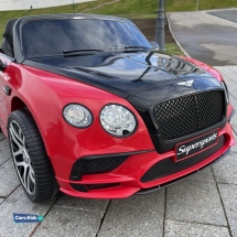 Электромобиль Bentley Continental Supersports JE1155 красно-черный