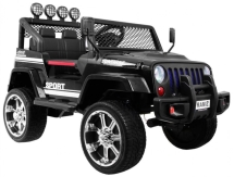 Детский электромобиль Black Jeep 4WD 12V - S2388