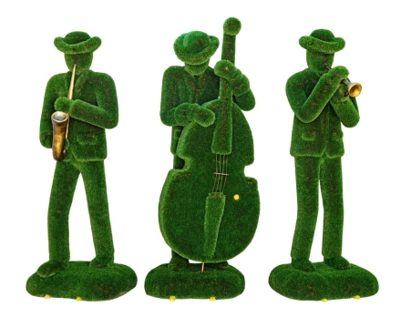 Топиари композиция музыканты звезды - Декстер, Ли, Оскар - газон Deluxe, фото 1