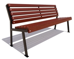 Скамейка парковая Ретро без подлокотников, лиственница 1,8 м, фото 6 Скамейка парковая Ретро без подлокотников, лиственница 1,8 м, фото 6