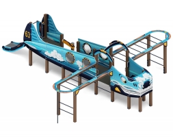 Детская игровая площадка Аэроплан ДИК 1.03.4.01-01.C Дракон H=900, фото 2