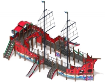 Детская игровая площадка Флагман (Мульт) (винтовой скат) ДИК 2.03.3.03-10