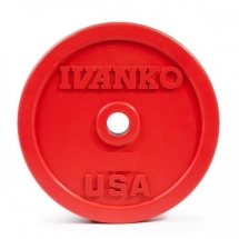 Бампированный обрезиненный диск IVANKO OBP-25KG (25 кг)