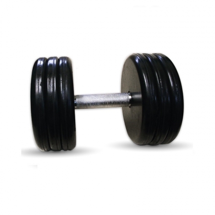 Гантель Barbell 26 кг классик с вращающейся ручкой хром, фото 1