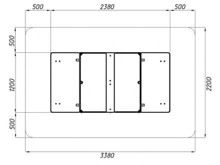 Песочница с крышкой средняя (Арифметика) - ИО 5.01.11-03, фото 5