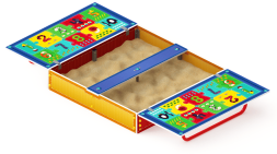 Песочница с крышкой средняя (Арифметика) - ИО 5.01.11-03, фото 1