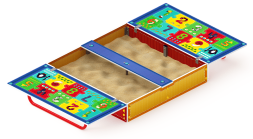 Песочница с крышкой средняя (Арифметика) - ИО 5.01.11-03, фото 2