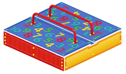 Песочница с крышкой средняя (Арифметика) - ИО 5.01.11-03, фото 4