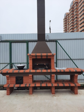 Печь Аристократ 7142 Прямоугольный кирпич коричневый, фото 4