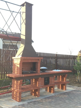 Печь Аристократ 7142 Прямоугольный кирпич коричневый, фото 5