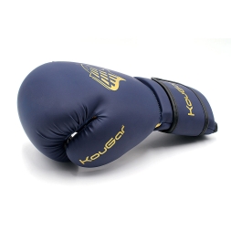 Перчатки боксерские KouGar KO700-8, 8oz, темно-синий, фото 5