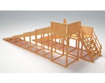 Зимняя деревянная горка "Зима Wood"-7