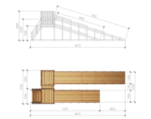 Зимняя деревянная горка "Зима Wood"-7