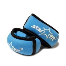 Утяжелители WT-101 для рук "Браслет", 0,5 кг, синий/черный Утяжелители WT-101 для рук "Браслет", 0,5 кг, синий/черный