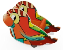 Качели на пружине «Попугай», паттерн "Этник" КЧ035.01 Качели на пружине «Попугай», паттерн "Этник" КЧ035.01