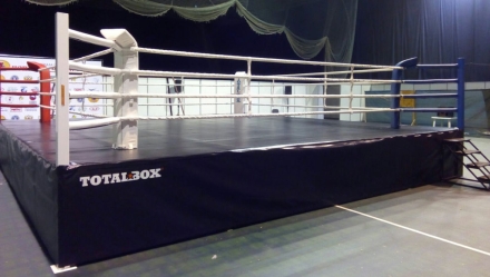 Ринг боксерский соревновательный на помосте TOTALBOX РП6-1 7х7 м (размер по канатам 6х6 м), фото 1