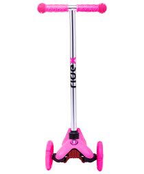 Самокат 3-колесный Zippy 3D, 120/80 мм, розовый, фото 3