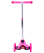 Самокат 3-колесный Zippy 3D, 120/80 мм, розовый