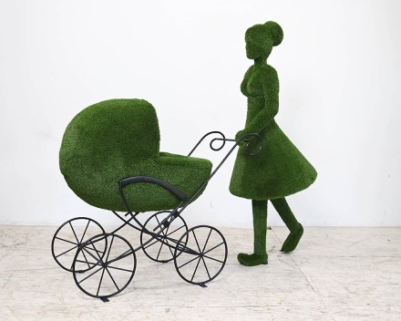 Топиари Мама С коляской - газон Eco, фото 2