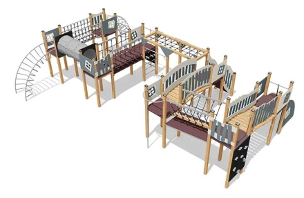 Спортивный комплекс ВСТ 5541 для уличной площадки, фото 1