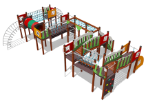 Спортивный комплекс ВСТ 5541 для уличной площадки Спортивный комплекс ВСТ 5541 для уличной площадки