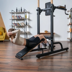 Турник 3 в 1 со скамьей домашний OXYGEN FITNESS LOGAN, фото 9