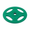 Изображение товара Олимпийский обрезиненный диск 10 кг, зеленый
