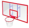 Изображение товара Щит баскетбольный для залов с креплением и с кольцом FIBA стекло акриловое УТ409.1-01 