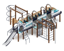 Детская игровая площадка Аэроплан - ДИК 2.03.4.04-01 Н=1200