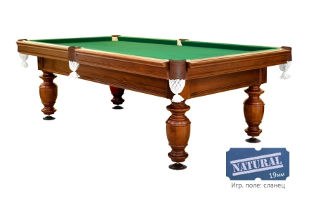 Бильярдный стол «Виконт» 8 футов, пул, сосна, ясень, сланец, фото 1