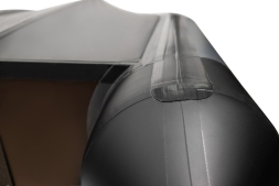 YACHTMAN-340 СК (Яхтман) серый-черный (лодка ПВХ под мотор с усилением), фото 3