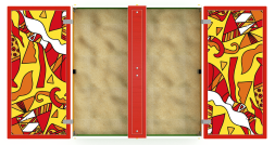 Песочница с крышкой средняя (Рыбы) - ИО 5.01.11-04, фото 3