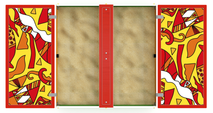 Песочница с крышкой средняя (Рыбы) - ИО 5.01.11-04, фото 3