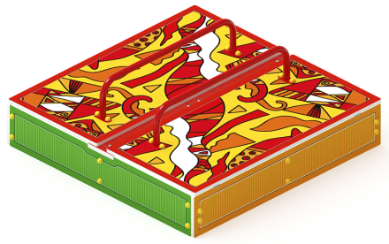 Песочница с крышкой средняя (Рыбы) - ИО 5.01.11-04, фото 4