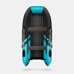 GLADIATOR E 330 SL AIR SPORT Черно-бирюзовый моторная лодка ПВХ, фото 3