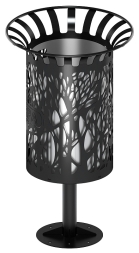 Урна (с баком) (под анкера) МФ 50.04.01-02.А.Логотип, фото 2