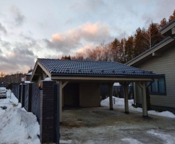 Навес для машин с хозблоком ВИСМАР Базовая комплектация, фото 2