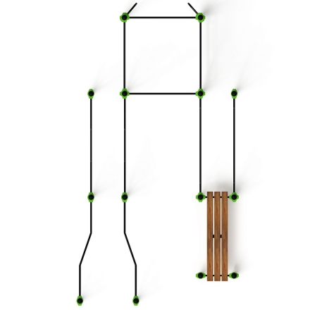 Воркаут ЛОВ 89 зеленый ВТ 101.13-02, фото 5