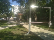 Арка декоративная малая из нержавейки