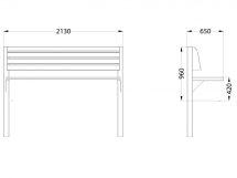 МФ 1.50 Лавочка Сити