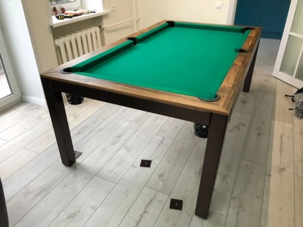 БИЛЬЯРДНЫЙ СТОЛ 9 ФУТОВ "САЛТЫКОВ" ХАЙ-ТЕК STYLE (пул), фото 1