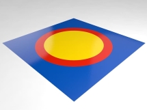 Ковёр борцовский 8х8х0,05 м, эквивалентно пл.160 кг/м3 (ППЭ/НПЭ, трёхцветный) СТП-86