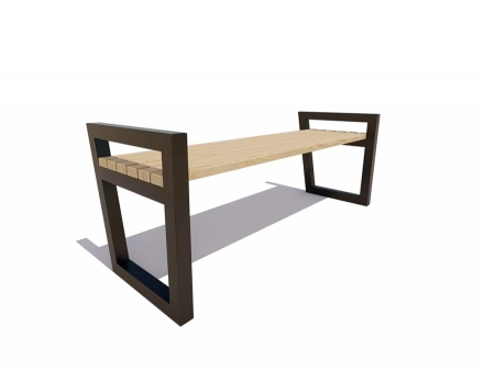 Скамейка садовая Муром без спинки, Сосна 2,5 м, фото 1