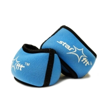 Утяжелители WT-101 для рук "Браслет", 0,75 кг, синий/черный Утяжелители WT-101 для рук "Браслет", 0,75 кг, синий/черный